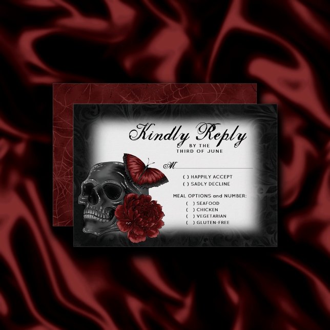 Zodiac Magic Crimson | Henna Red Gothic Entree OSA Kort (Skapare uppladdad)