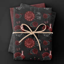Zodiac Magic Crimson | Henna Red Gothic Skull Ro