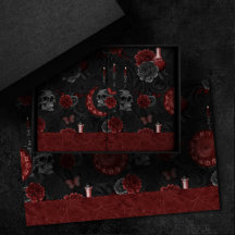 Zodiac Magic Crimson | Henna Red Gothic Skull Ro