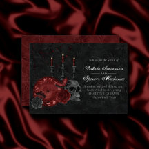 Zodiac Magic Crimson | Henna Red Gothic Skull Ro