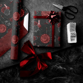 Zodiac Magic Crimson | Henna Red Gothic Skull Ro Presentpapper