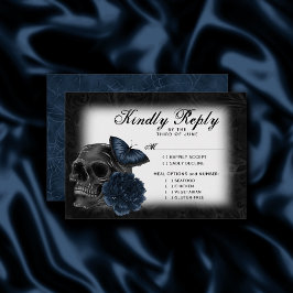 Zodiac Magic | Mörk Blått Gothic Skull Ro OSA Kort