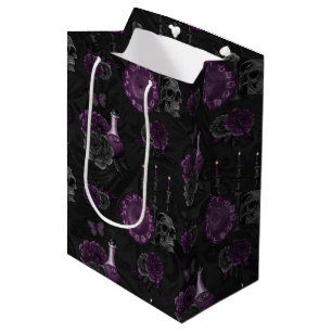 Zodiac Magic   Mörk Lila Plum Gothic Skull Ro