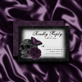 Zodiac Magic | Mörk Lila Plum Gothic Skull Ro OSA Kort