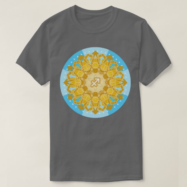 Zodiac Mandala SAGITTARIUS T Shirt (Design framsida)