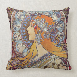 Zodiac med henne Tiaraart nouveau Kudde