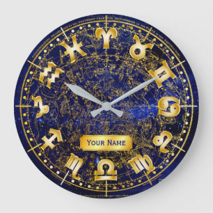 Zodiac Monogram Southern Hemisphere Constellation Stor Klocka