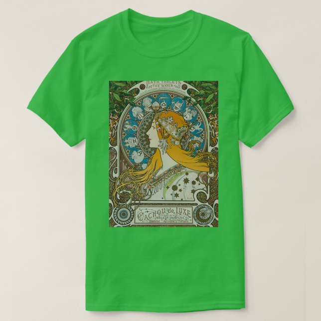 Zodiac Mucha 1896 T Shirt (Design framsida)