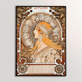 Zodiac: Muchas mästerverk i Iconic Art nouveau Poster