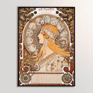 Zodiac: Muchas mästerverk i Iconic Art nouveau Poster