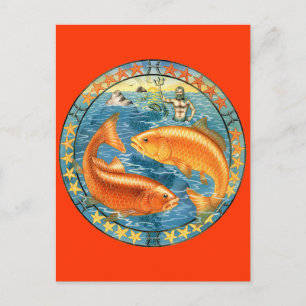 Zodiac Pisces - Anpassa den! Vykort