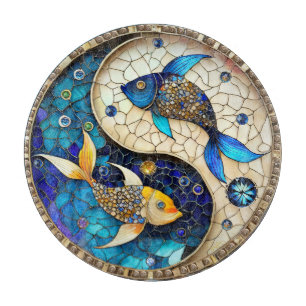 Zodiac - Pisces Fish Yin och Yang