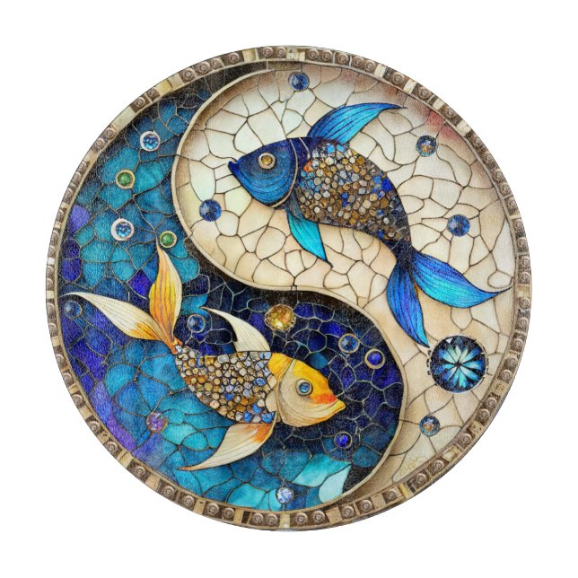 Zodiac - Pisces Fish Yin och Yang (Framsidan)