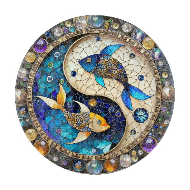 Zodiac - Pisces Fish Yin och Yang (Framsidan)