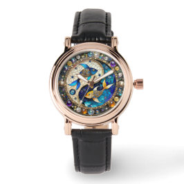 Zodiac - Pisces Fish Yin och Yang Armbandsur