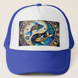 Zodiac - Pisces Fish Yin och Yang Keps