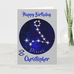 Zodiac Pisces Horoscope-kort Kort