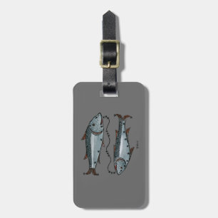 Zodiac: Pisces i färg Bagagebricka