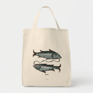 Zodiac: Pisces i färg Tygkasse