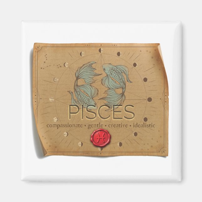 ZODIAC - Pisces - Magnet (Framsidan)