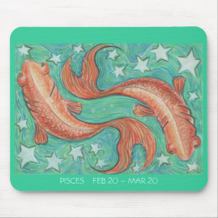 Zodiac Pisces mousepad data Musmatta