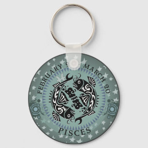 Zodiac Pisces Nyckelring