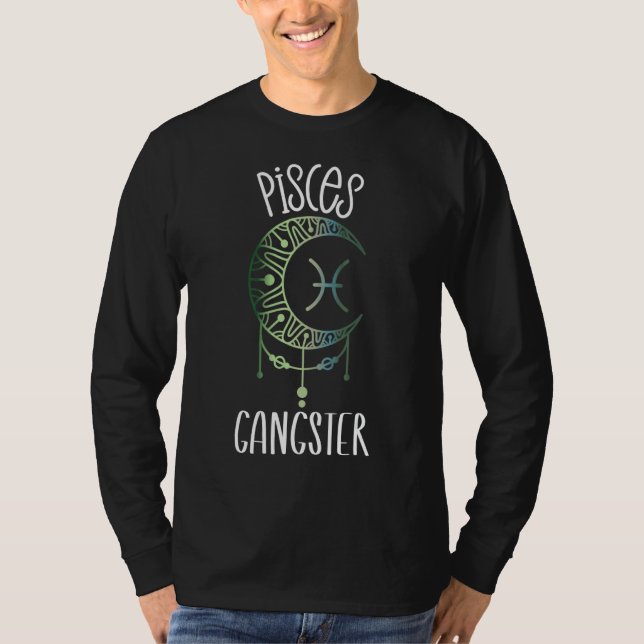 Zodiac Pisces Saker för Women Pisces Gangster Cele T Shirt (Framsida)