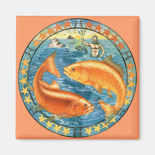 Zodiac Pisces - skräddarsy den! Magnet