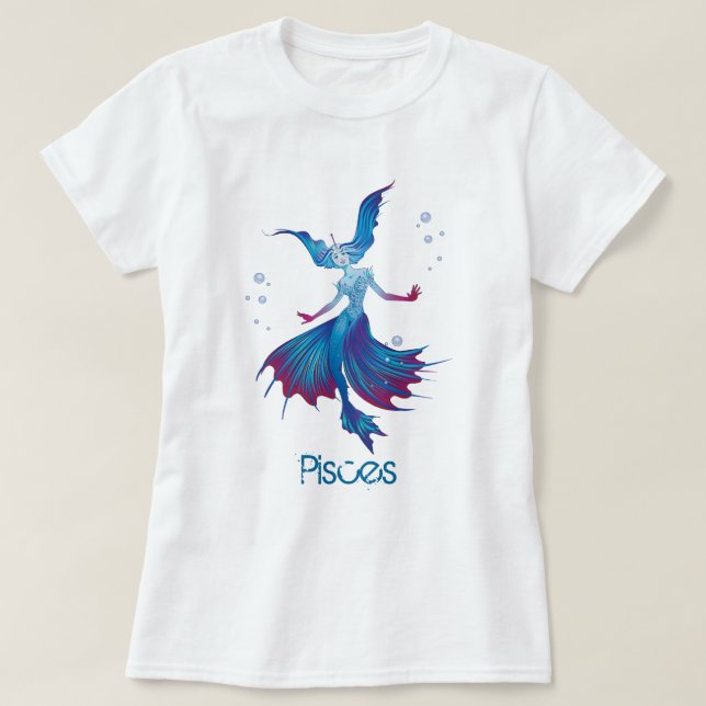 Zodiac Pisces T-Shirt (Design framsida)