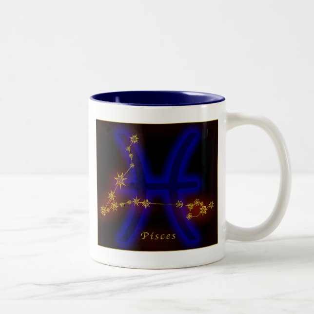 Zodiac - Pisces Två-Tonad Mugg (Höger)