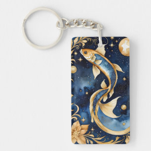 Zodiac pisces vattenfärgsdesign