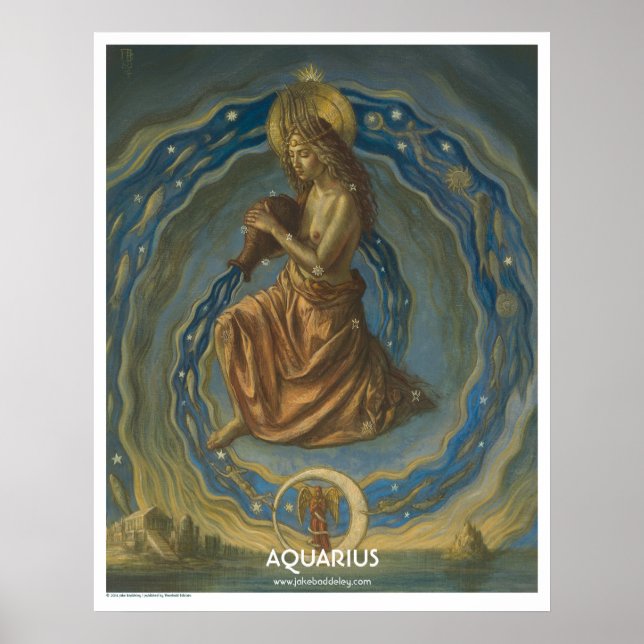 Zodiac Poster - Aquarius (Framsidan)