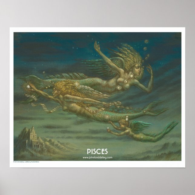 Zodiac Poster - Pisces (Framsidan)