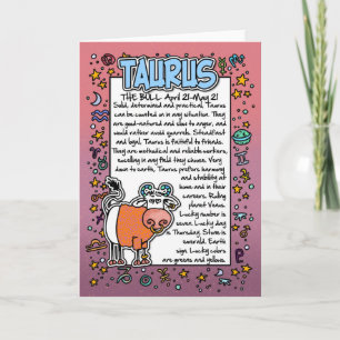 Zodiac - roliga fakta för Oxen Kort