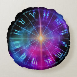 Zodiac Round Pillow Rund Kudde