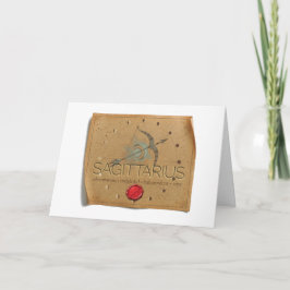 Zodiac - Sagittarius - Greeting Card Tack Kort