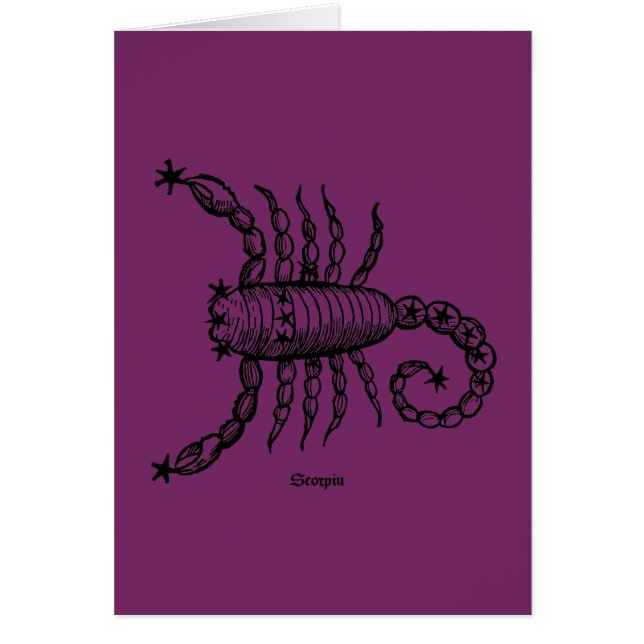 Zodiac: Scorpio 1482 OBS Kort (Framsidan)