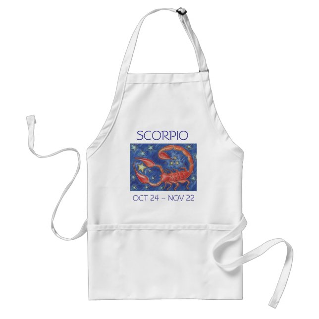 Zodiac Scorpio apron Förkläde (Framsidan)