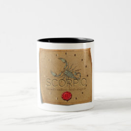 Zodiac - Scorpio - Coffee Mug Två-Tonad Mugg