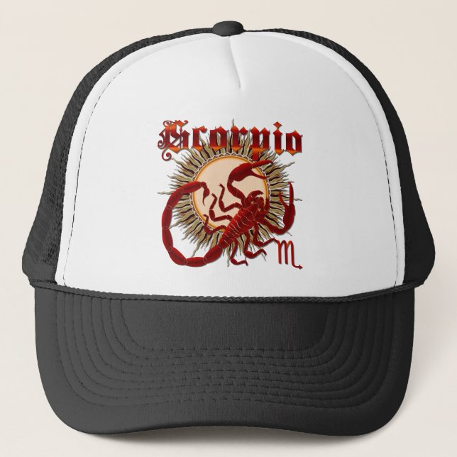 Zodiac Scorpio-Design-1 Truckerkeps (Framsida)