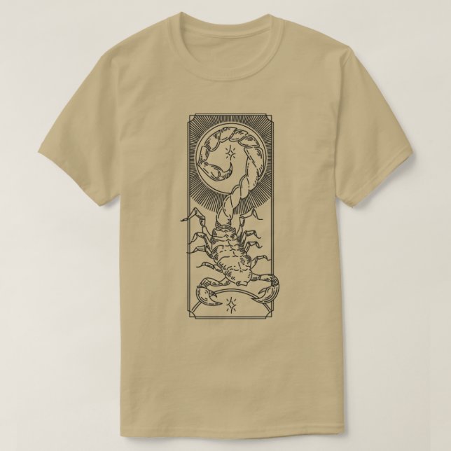 Zodiac Scorpio Line pos T Shirt (Design framsida)