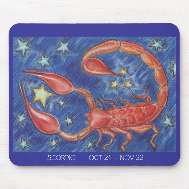 Zodiac Scorpio mousepad data Musmatta (Framsidan)