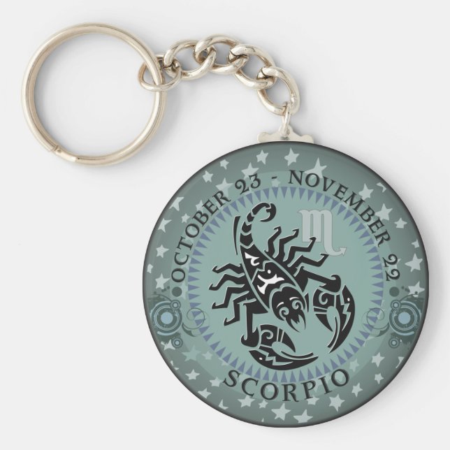 Zodiac Scorpio Nyckelring (Framsidan)