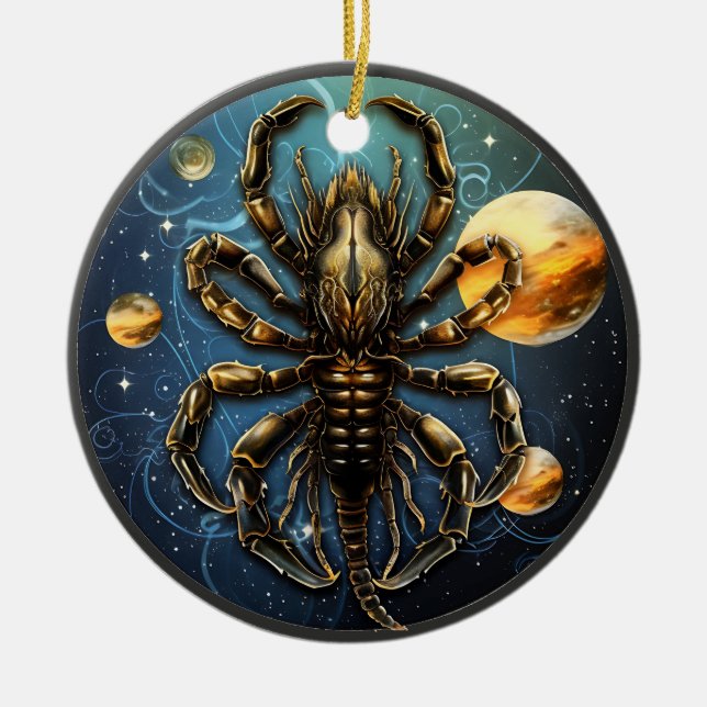 Zodiac Scorpio Personlig Astrology Ornament (Framsidan)