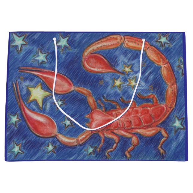 Zodiac Scorpio-presentpåse stor (Framsidan)