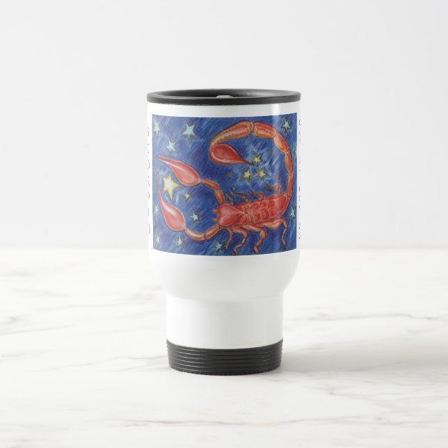 Zodiac Scorpio-resa/pendlare mugg (Center)