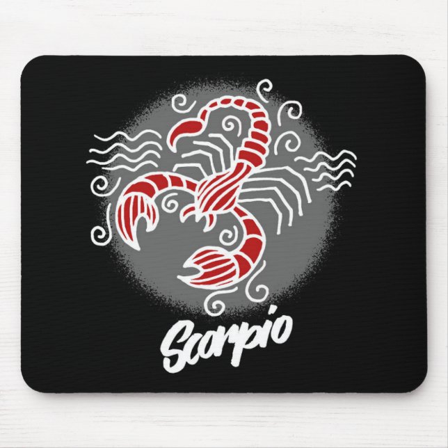 Zodiac Scorpio Symbol Mouse Pad Musmatta (Framsidan)