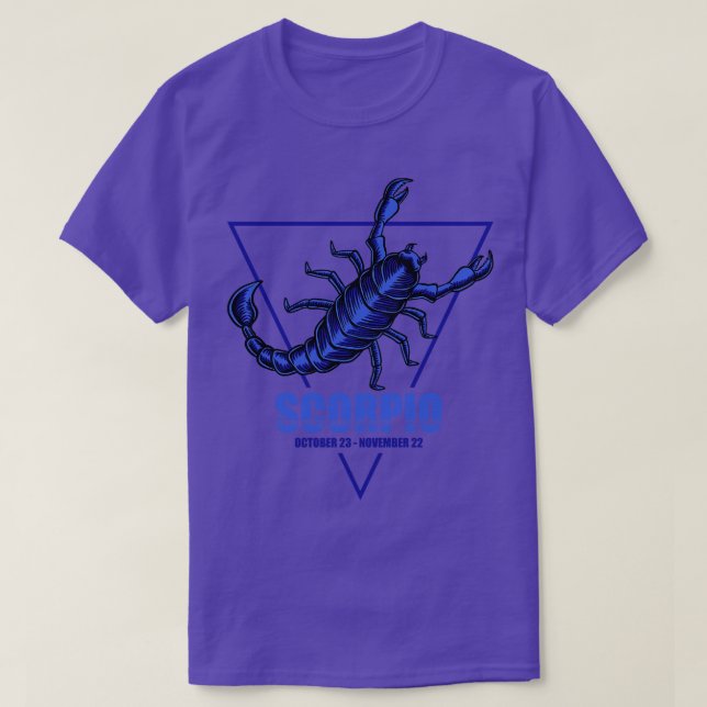 Zodiac Scorpio T Shirt (Design framsida)