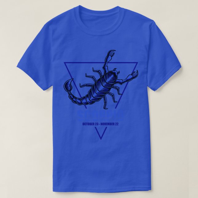 Zodiac Scorpio T Shirt (Design framsida)