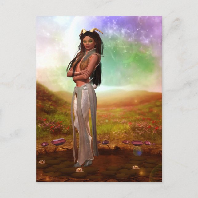 Zodiac-serien: Capricorn-vykort Vykort (Framsida)